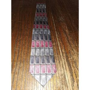 Pravata Handmade Silk Mens Dress Neck Tie Grey Mauvish